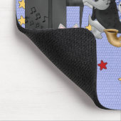 Mousepad Schattige Cats Muziek Musical Cat Band Muismat (Hoek)