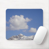 Mousepad Schneeberg mit lustiger Wolke Muismat (Met muis)