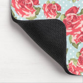 Mousepad Shabby Chic Rozen Floral  Muismat (Hoek)