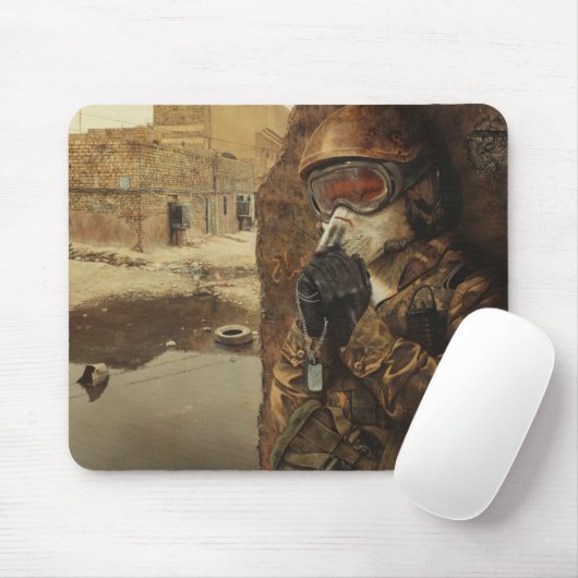 Mousepad "Soldaat Prayer" Muismat (Met muis)