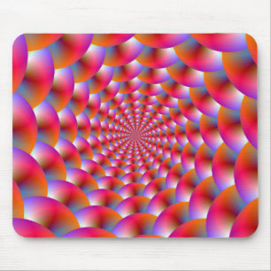 Mousepad Spiral in Pink and Violet Muismat