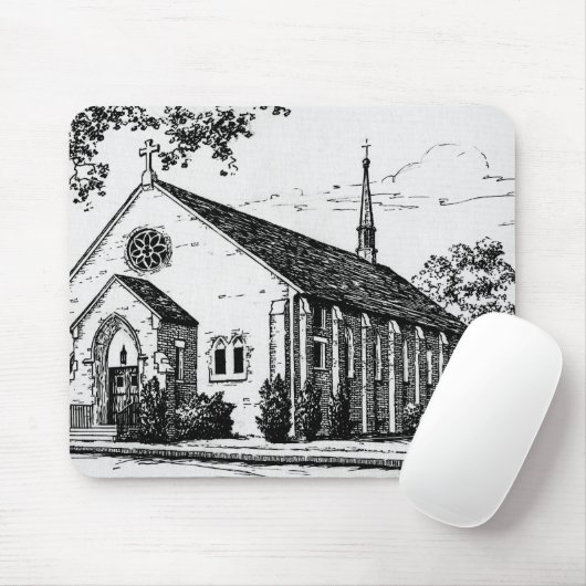 Mousepad St. Martin van de kerk van Tours Muismat (Met muis)