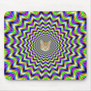 Mousepad Star in Yellow Pink Blue en Green Muismat