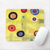 Mousepad stippen grijze oude  kleur muismat (Met muis)