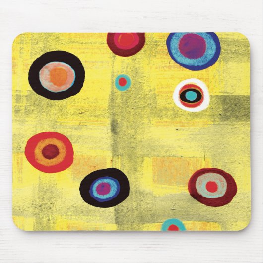 Mousepad stippen grijze oude  kleur muismat (Voorkant)
