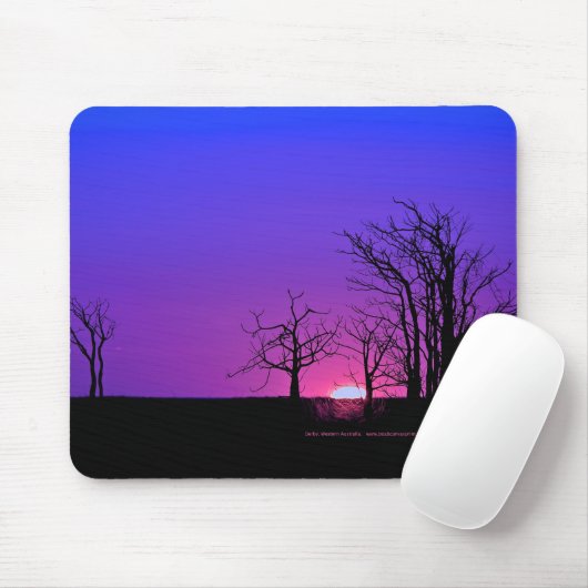 Mousepad - Sunset. Muismat (Met muis)