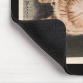 Mousepad tabby cat, warme geeltjes, schattige hand muismat (Hoek)