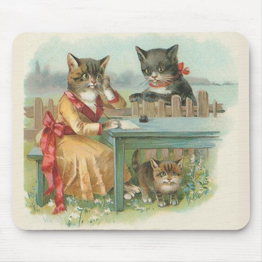  Mousepad "The Cat Family" Muismat (Voorkant)