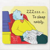 Mousepad "Toon/Dad-To Sleep Noisily" Muismat (Voorkant)