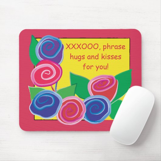 Mousepad "Toon/Hugs and Kisses" Muismat (Met muis)