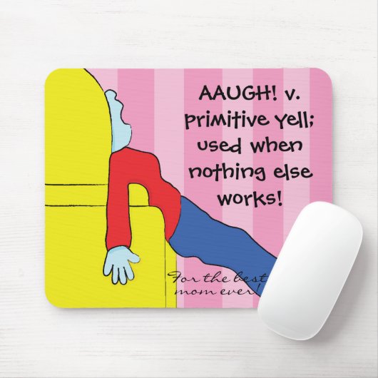Mousepad "Toon/Mam-Primitive Yell" Muismat (Met muis)