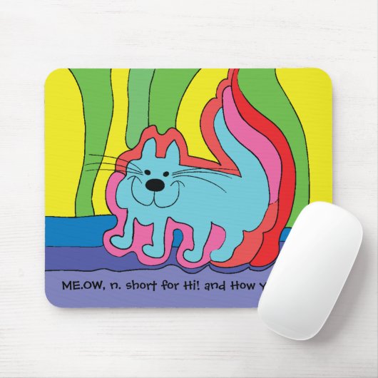 Mousepad "Toon/MEOW Hi" Muismat (Met muis)