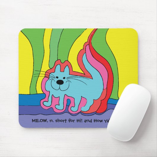Mousepad "Toon/MEOW Hi" Muismat (Met muis)
