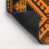 Mousepad Ukraine Cross Stitch Oranje Muismat (Hoek)