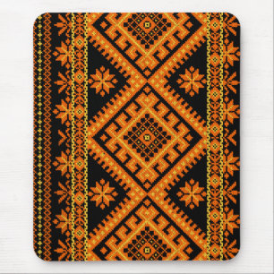 Mousepad Ukraine Cross Stitch Oranje Muismat