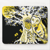 Mousepad – Urban Tree Owl & Wealth Surreal Pop-Art Muismat (Voorkant)