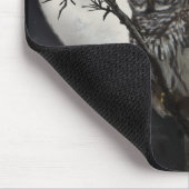 Mousepad van Bard Owl in Night Sky Muismat (Hoek)