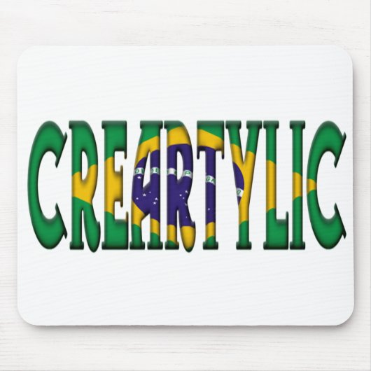 Mousepad van Creartylic Brazilië Muismat (Voorkant)