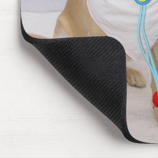 Mousepad van de dierenarts muismat (Hoek)