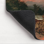 Mousepad van de Herfsten van de kerk in Rutland Muismat (Hoek)