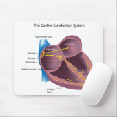 Mousepad van het hartgeleidingssysteem muismat (Met muis)