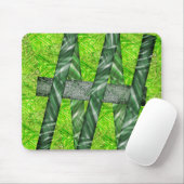 MousePad verde amarelado com riscos e traços verde Muismat (Met muis)