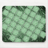 MousePad verde oliva com quadros "faltando" Muismat (Voorkant)