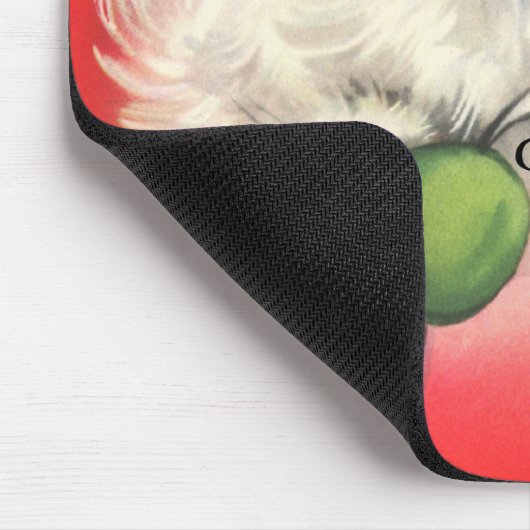 Mousepad, Vintage kerstkerstkerstkerstkerstman Muismat (Hoek)