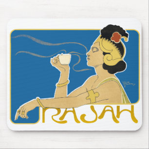 Mousepad: Vintage Rajah Coffee Muismat