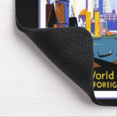 Mousepad Vintage Travel Chicago 1934 Muismat (Hoek)