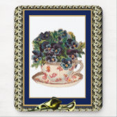  Mousepad Violet Floral 2 Muismat (Voorkant)