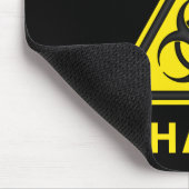 Mousepad voor waarschuwing voor biogevaren muismat (Hoek)