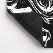 Mousepad voor zwarte en witte marmer muismat (Hoek)