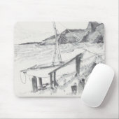 Mousepad Waterverf Sketch "Crystal Cove" Muismat (Met muis)
