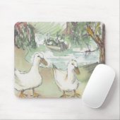 Mousepad Waterverf Sketch "Ducks/Paris" Muismat (Met muis)