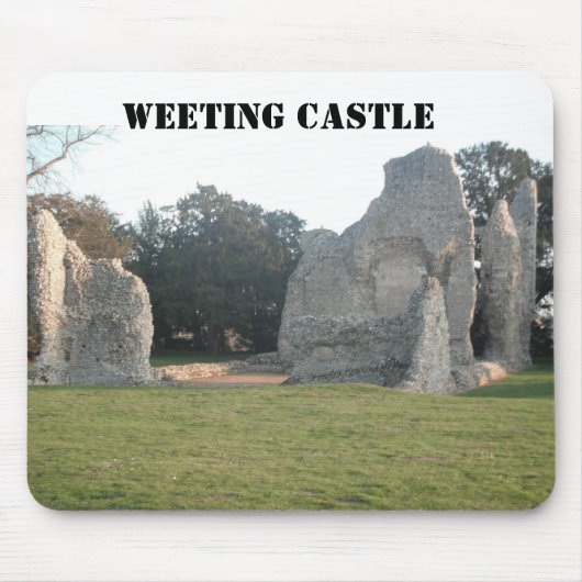 Mousepad Weeting Castle Weeting Norfolk England Muismat (Voorkant)