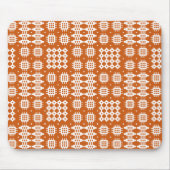Mousepad: Welsh Tapestry Pattern, Brick Red, White Muismat (Voorkant)