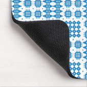 Mousepad: Welsh Tapestry Pattern, Bright Blue Muismat (Hoek)
