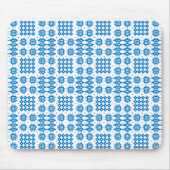 Mousepad: Welsh Tapestry Pattern, Bright Blue Muismat (Voorkant)