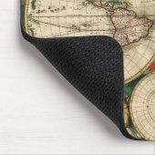 Mousepad  Wereldkaart 1689 Muismat (Hoek)
