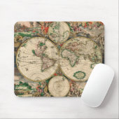 Mousepad  Wereldkaart 1689 Muismat (Met muis)