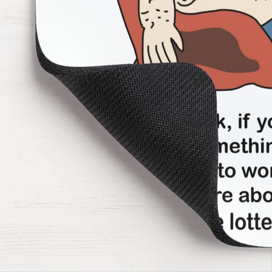 Mousepad: Werk Muismat (Hoek)