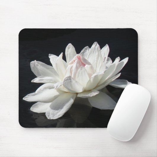 Mousepad, White Water Lily Muismat (Met muis)