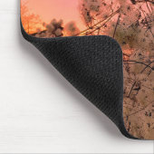 Mousepad Winter Sunset en Clematis wijnstokken Muismat (Hoek)