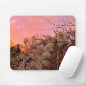 Mousepad Winter Sunset en Clematis wijnstokken Muismat (Met muis)