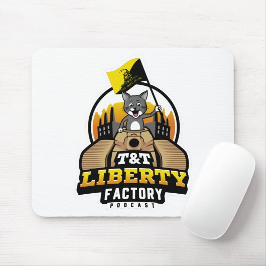 Mousepad (wit) van T&T Liberty Factory Muismat (Met muis)