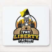 Mousepad (wit) van T&T Liberty Factory Muismat (Voorkant)