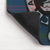 Mousepad with Clan Home Crest and Ancient Tartan Muismat (Hoek)