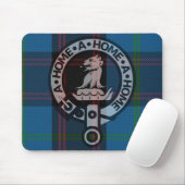 Mousepad with Clan Home Crest and Ancient Tartan Muismat (Met muis)