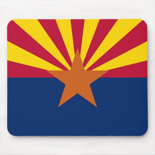 Mousepad with Flag of Arizona State - USA Muismat (Voorkant)